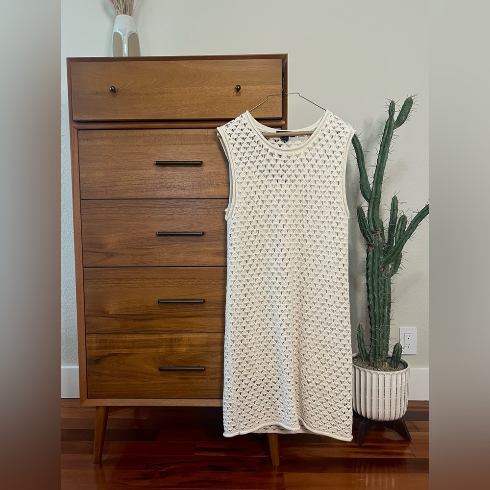 Sanctuary Sleeveless Shift Crochet Dress